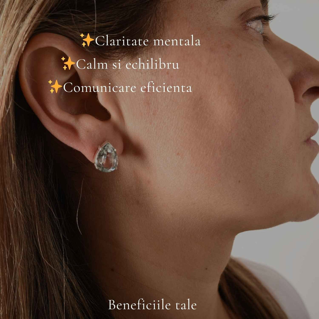 Cercei argint 925 lacrima cu topaz albastru – calm si claritate interioara