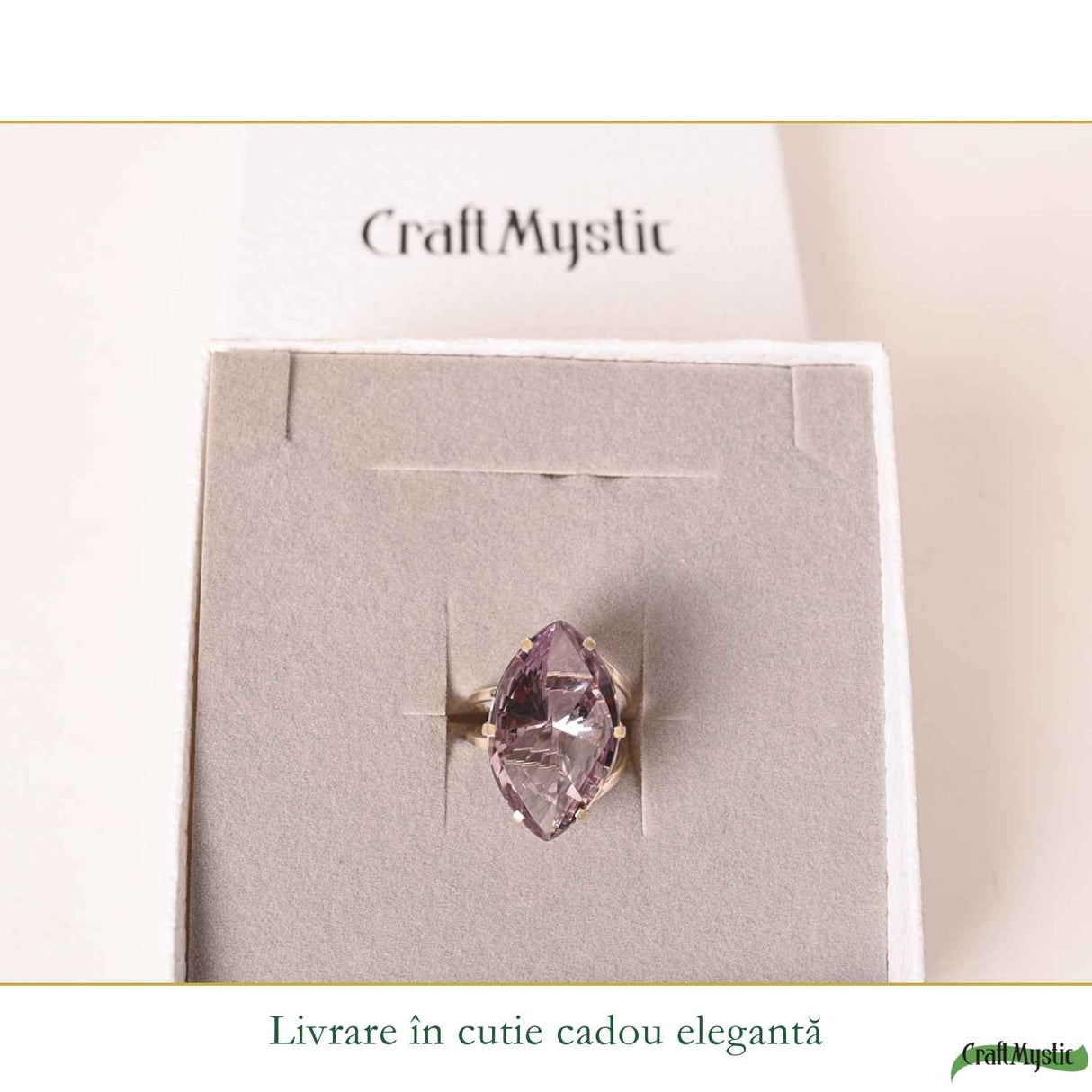 Inel Argint 925 cu Ametist Fatetat Delica – Echilibru si Eleganta Naturala