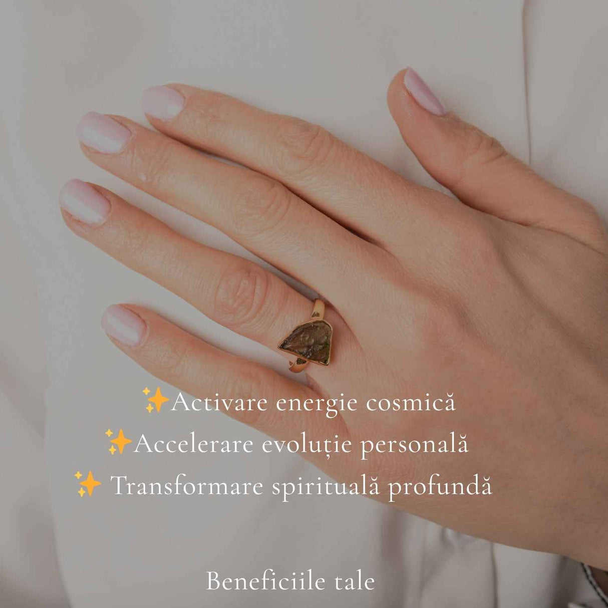 Inel argint 925 placat cu aur de 18k si moldavit brut , M6/51 – energie autentica si transformare interioara