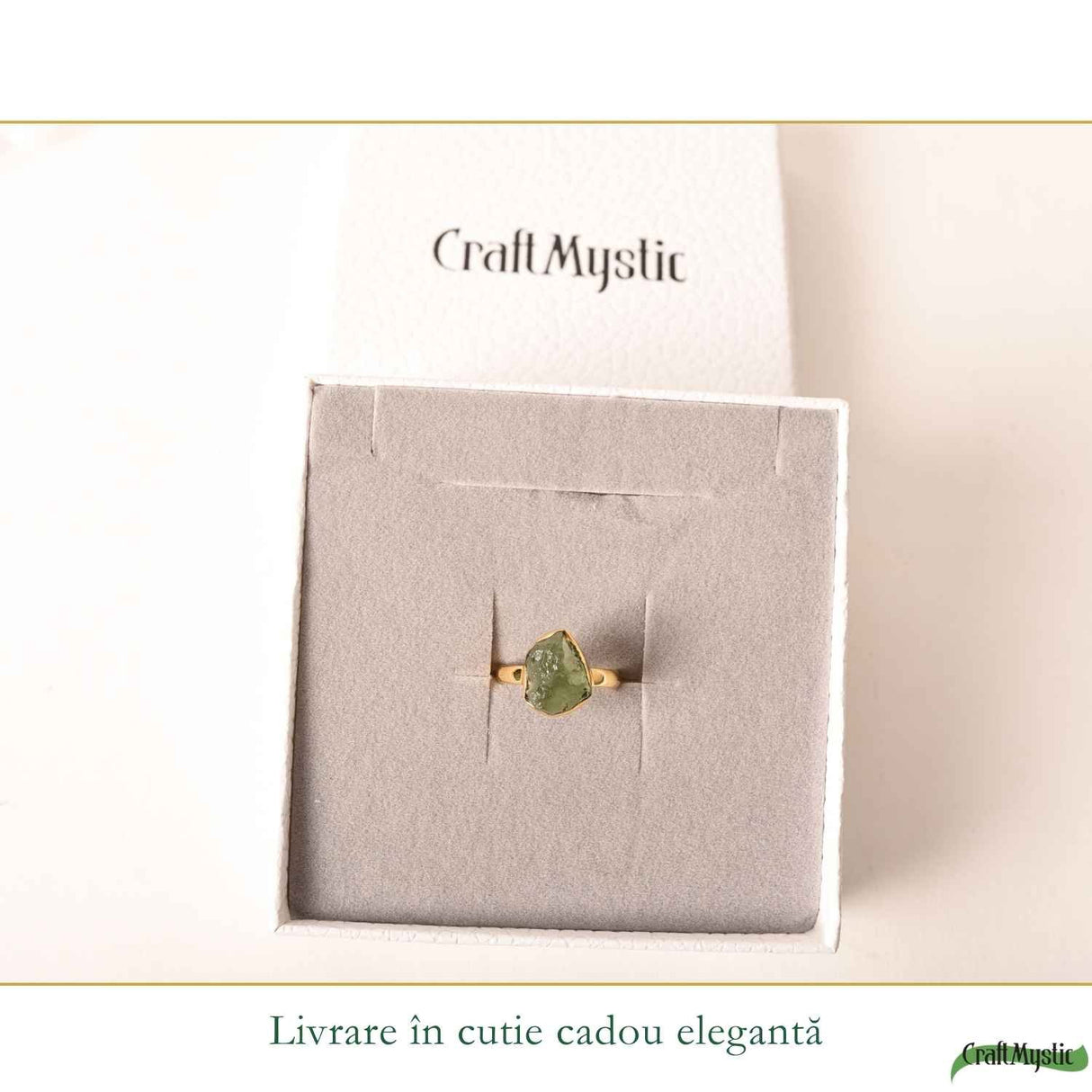 Inel argint 925 placat cu aur de 18k moldavit brut M6.5/52 – energie intensa si transformare profunda