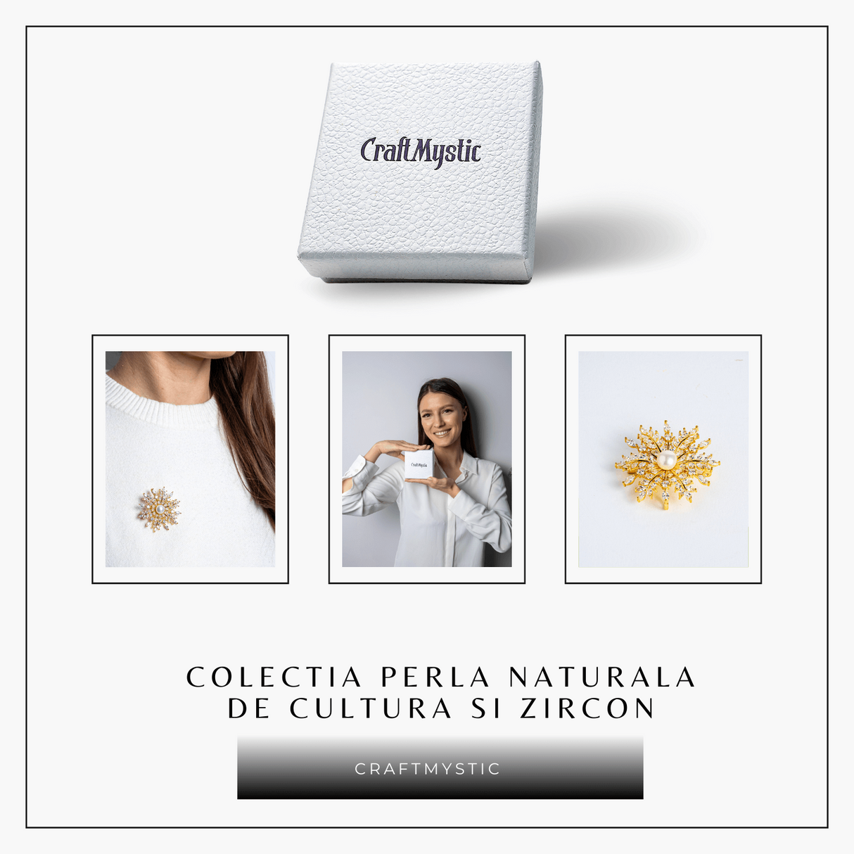 Brosa perla naturala - Un fulg stralucitor pentru momente speciale