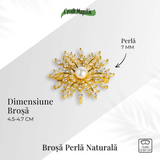 Brosa perla naturala - Un fulg stralucitor pentru momente speciale