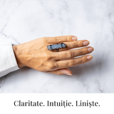 Inel Vintage din Kianit Albastru Natural - Claritate si Echilibru Interior