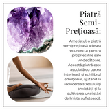 Inel Reglabil Vintage cu Ametist Natural - Claritate si Echilibru