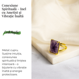 Conexiune Spirituala - Inel cu Ametist si Vibratie Inalta