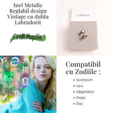 Inel reglabil cu dublu Labradorit - Protectie si echilibru energetic