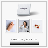 Energie si echilibru zilnic - Inel cu dublu jasp rosu brut