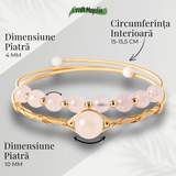 Iubire si Armonie - Bratara din Cuart Roz Natural