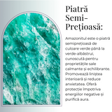 Figurina Inger 55mm din Amazonit Sculptat Manual - Protectie si Liniste