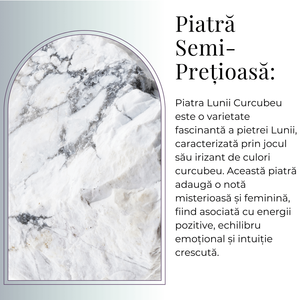 Figurina Inger 55mm din Piatra Lunii Curcubeu - Liniste si Armonie