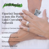 Figurina Inger 55mm din Piatra Lunii Curcubeu - Liniste si Armonie