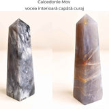 Turn din Calcedonie Mov 10-11 cm - Claritate in ganduri, liniste in suflet