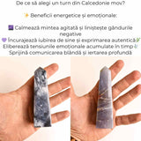 Turn din Calcedonie Mov 10-11 cm - Claritate in ganduri, liniste in suflet