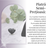 Inimioara Decorativa 30 mm din Obsidian Negru Curcubeu Fatetat Mexican