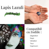 Inima Sculptata Manual din Lapis Lazuli 3 cm- Claritate Mentala si Protectie