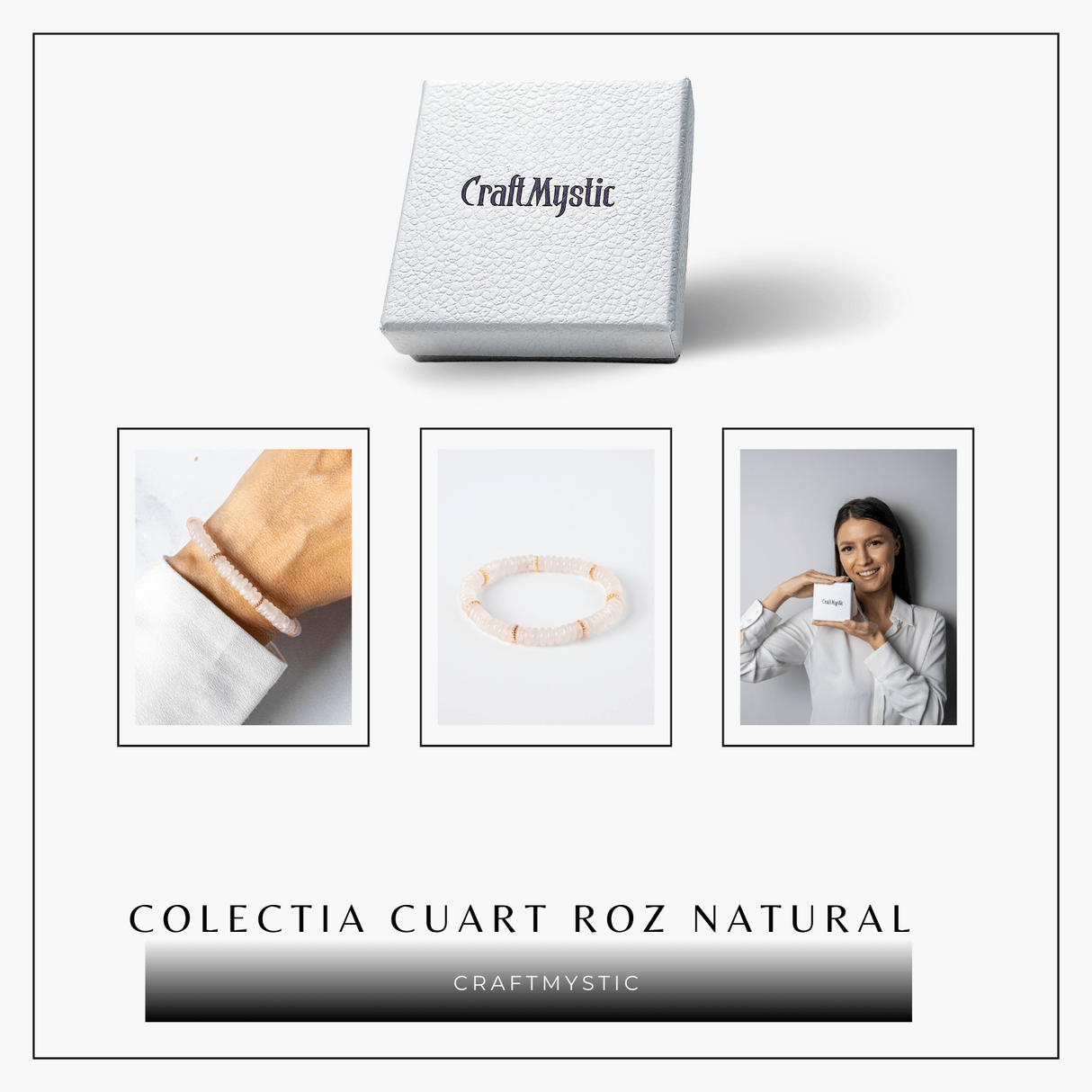 Iubire si Armonie - Bratara din Cuart Roz Natural