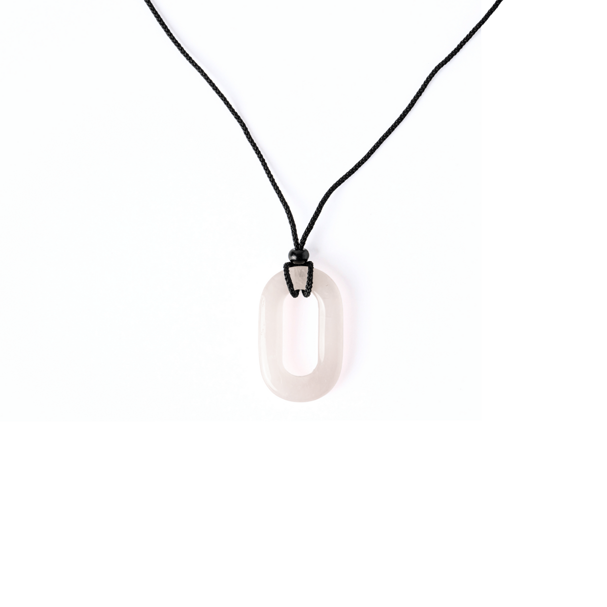 Iubire si Armonie - Colier Oval cu Cuart Roz Natural