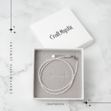 Iubire si Delicatete - Choker din Otel Inoxidabil cu Cuart Roz fatetat