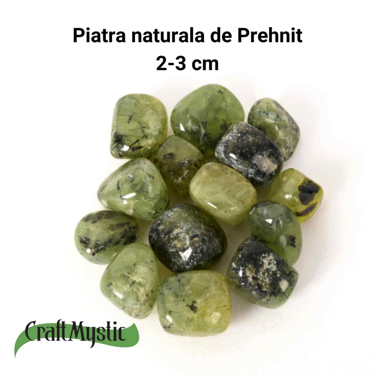 Piatra rulata de Prehnit - O piatra a calmului interior si a claritatii blande