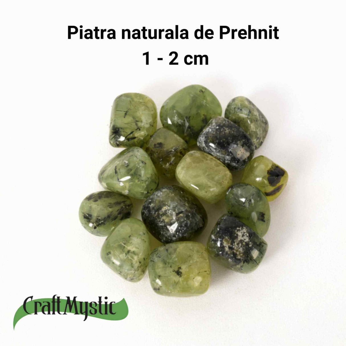 Piatra rulata de Prehnit - O piatra a calmului interior si a claritatii blande