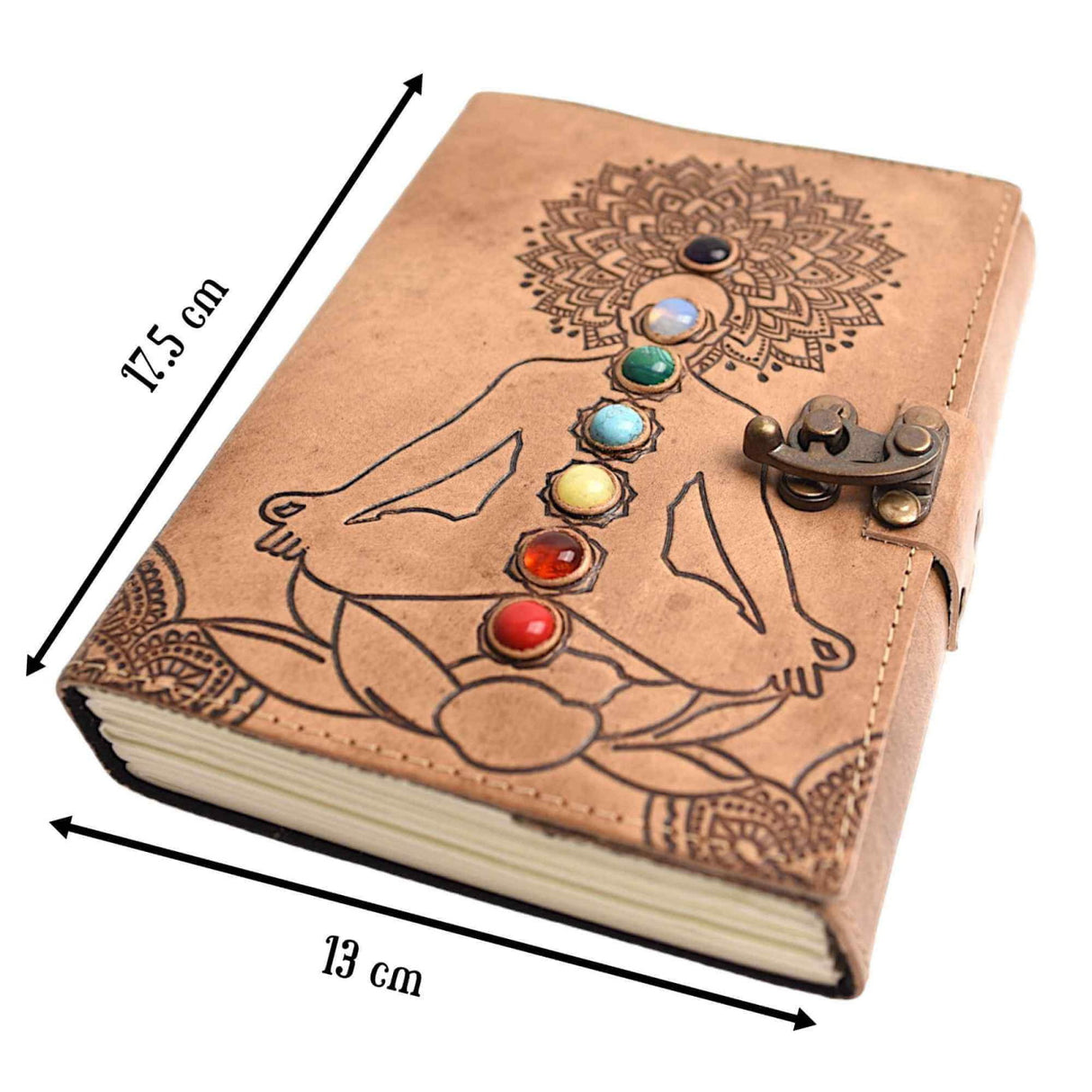 Jurnal Vintage Yoga cu 7 Pietre Chakre - Imbunatateste Spiritualitatea