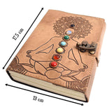 Jurnal Vintage Yoga cu 7 Pietre Chakre - Imbunatateste Spiritualitatea