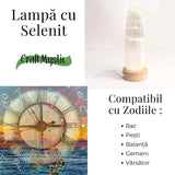Lampa de noapte din Selenit natural – Purificare si Liniste