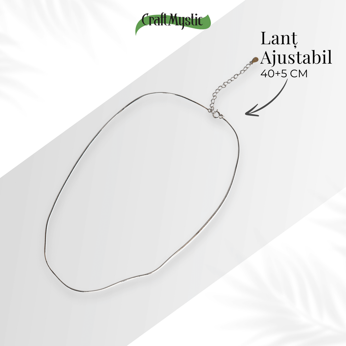 Lant Ajustabil Tip Sarpe din Argint 925 - Ajustabil 40+5 cm