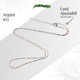 Lant Argint 925 Subtire Stralucitor - Reglabil, Elegant si Versatil