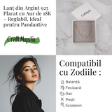 Lant Argint 925 Placat cu Aur 18K - Eleganta Delicata si Versatilitate Zilnica