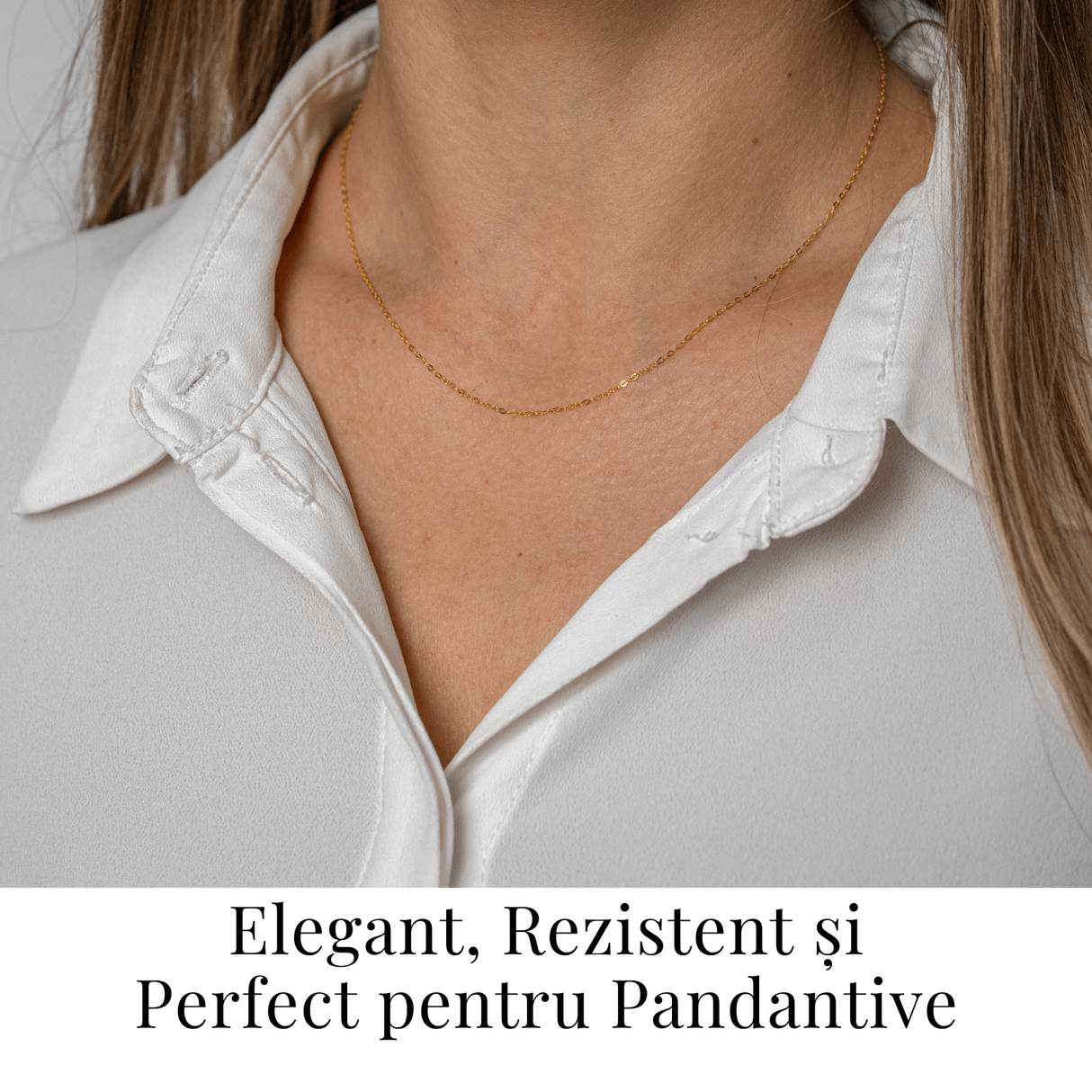 Lant Argint 925 Placat cu Aur 18K - Elegant, Ajustabil si Ideal pentru Pandantive