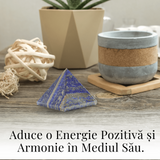 Piramida Sculptata Manual 60mm din Piatra Lapis Lazuli Naturala