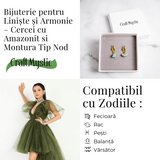 Bijuterie a Linistii - Cercei cu Amazonit si Montura Tip Nod