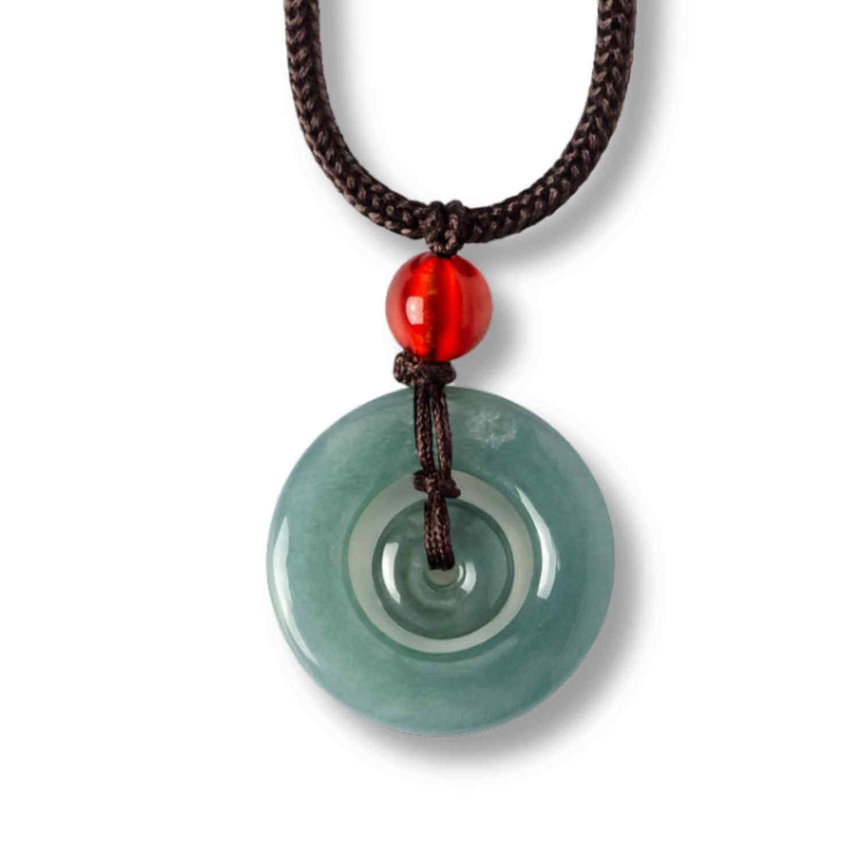 Liniste si Protectie - Colier Talisman Peace Lock din Jad Albastru de Guatemala
