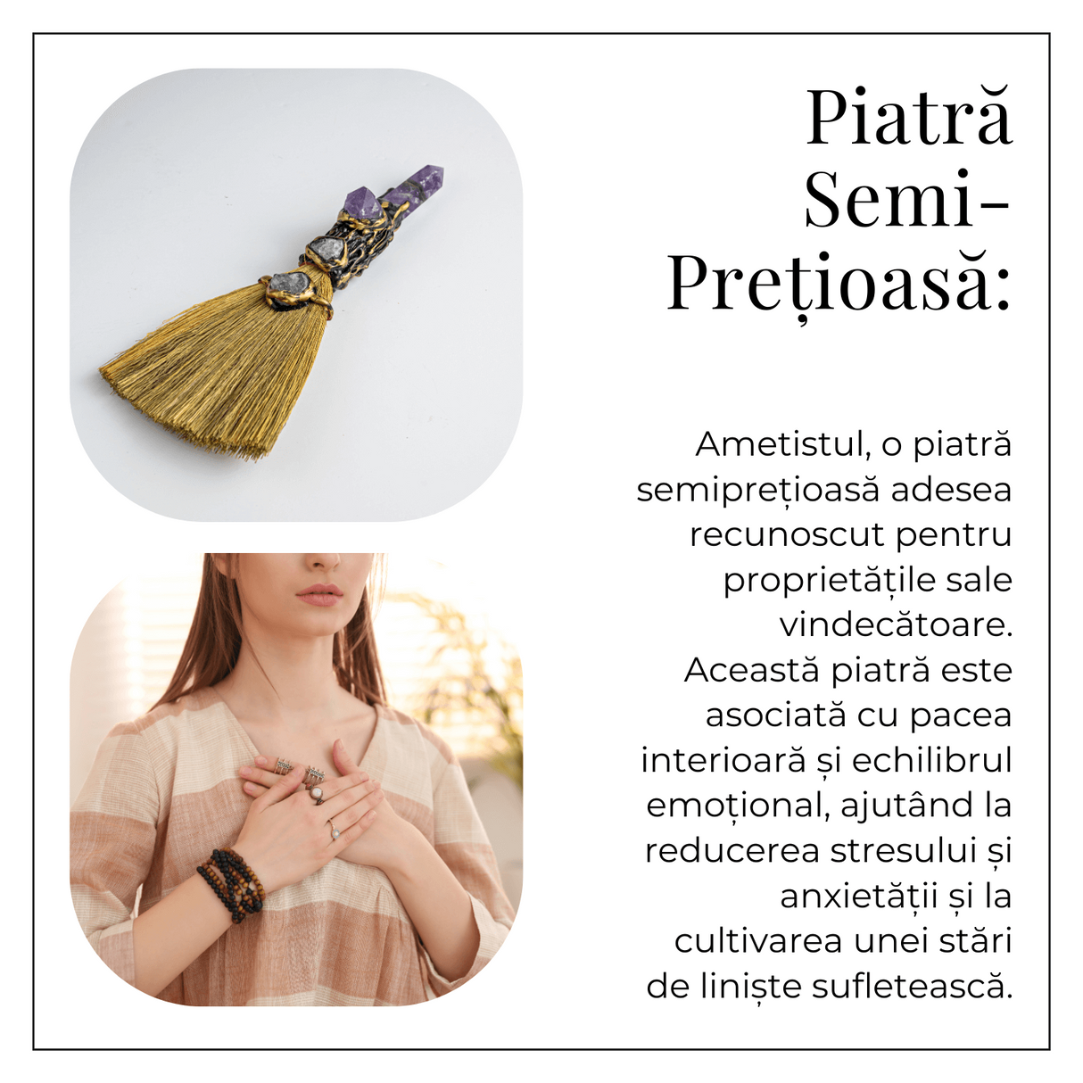 Maturica pentru curatare energetica - Varf Ametist natural