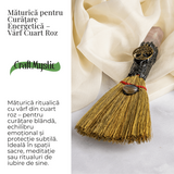 Maturica pentru curatare energetica – Varf Cuart Roz natural