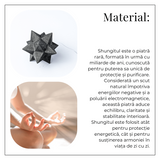 Merkaba din Shungit Natural 5.5 cm – Stea Sacra de Protectie, Purificare si Armonie Energetica