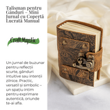 Talisman pentru Ganduri – Mini Jurnal Verdecu Coperta din Piele