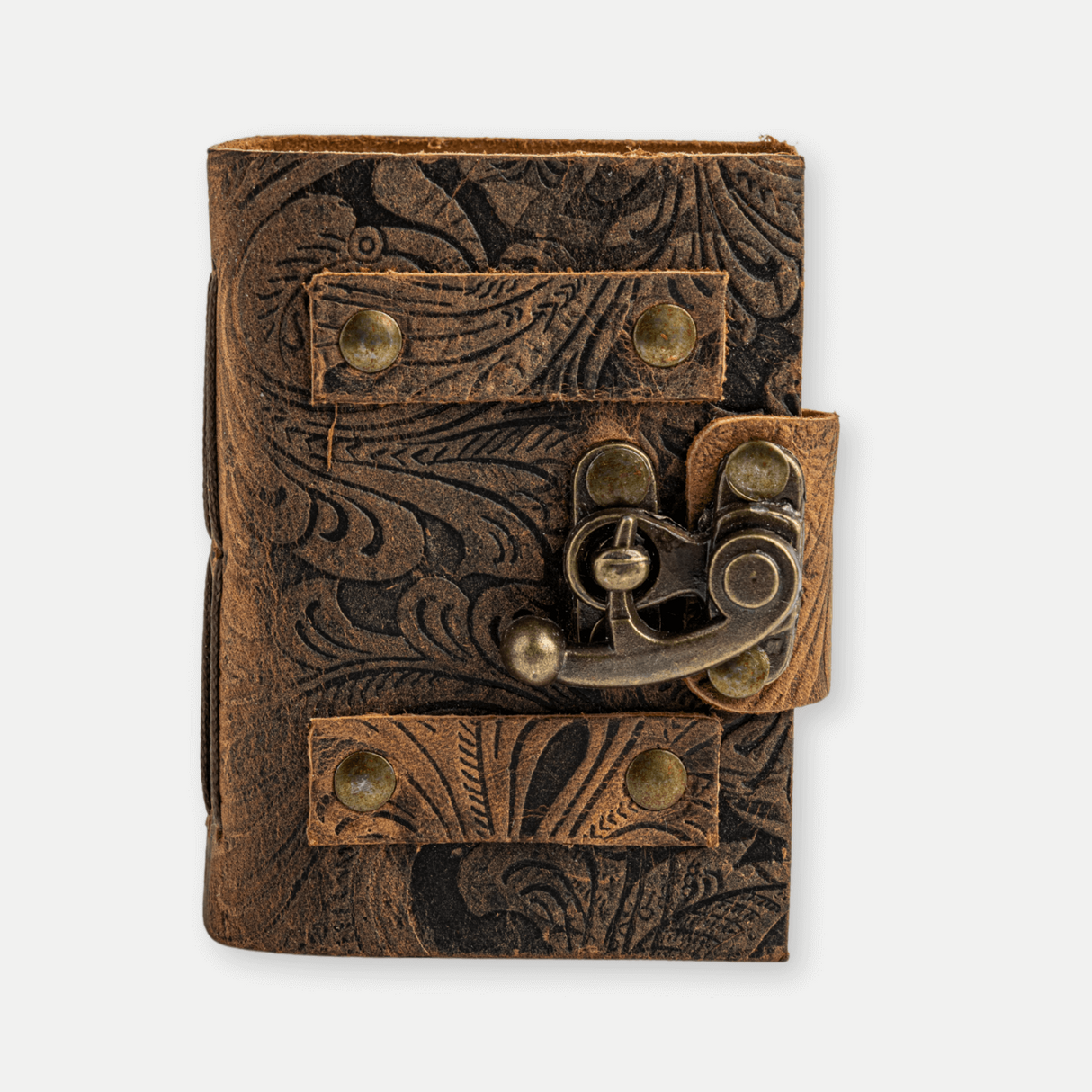 Talisman pentru Ganduri – Mini Jurnal Verdecu Coperta din Piele