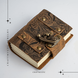 Talisman pentru Ganduri – Mini Jurnal Verdecu Coperta din Piele