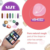Mini set de cristale vindecatoare cu 14 cristale - Include 7 pietre naturale polisate si 7 turnuri cu dublu varf din cristale