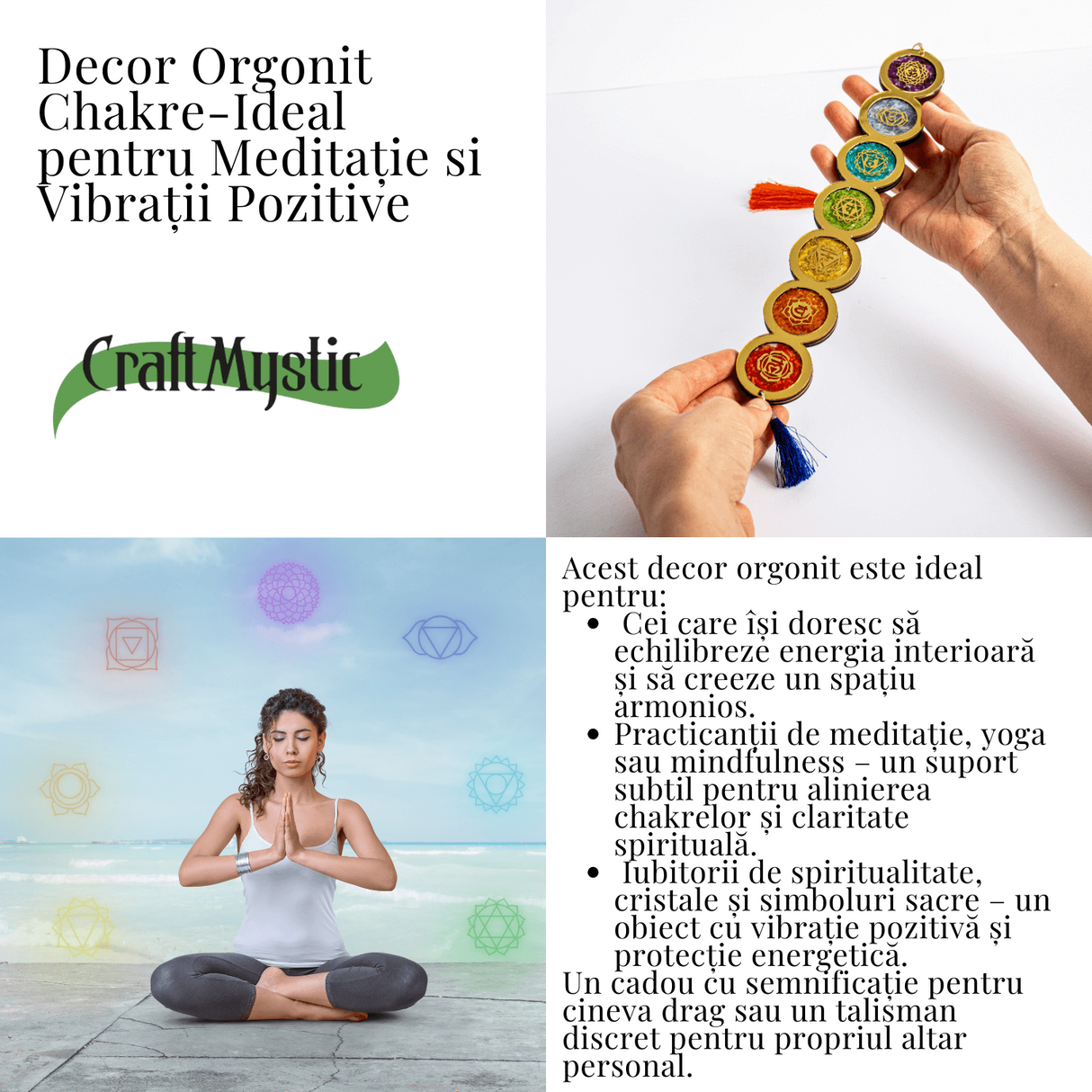 Decor orgonit chakre - Ideal pentru meditatie si vibratii pozitive