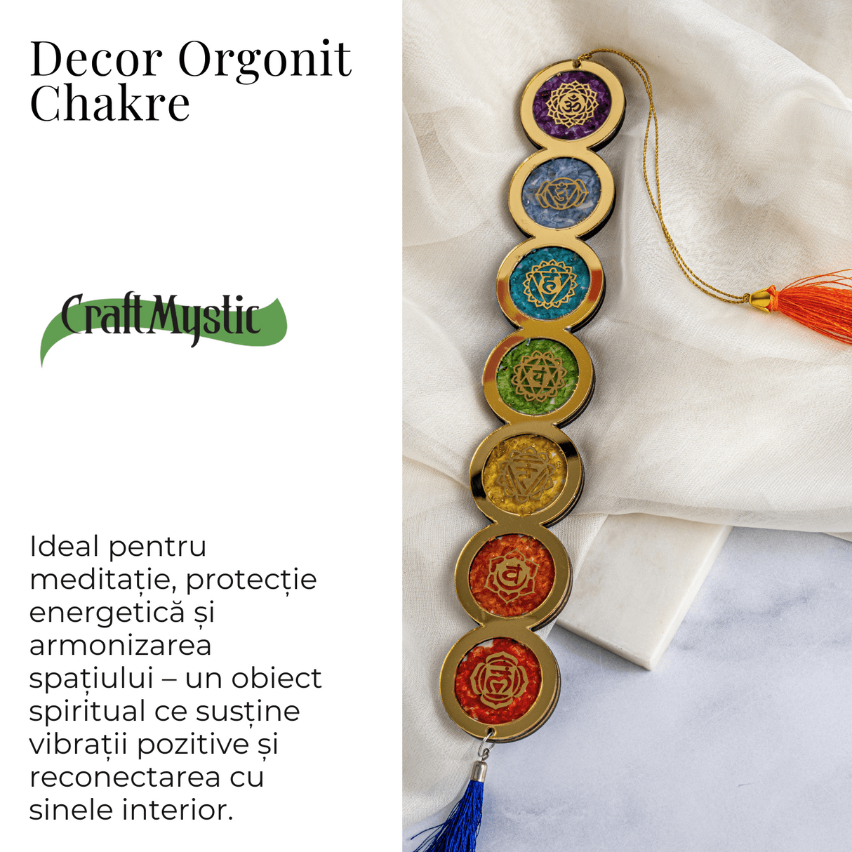 Decor orgonit chakre - Ideal pentru meditatie si vibratii pozitive