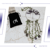 Dreamcatcher cu 7 tipuri de Cristale pentru cele 7 Chakre și Model Arborele Vietii
