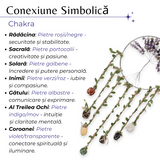 Dreamcatcher cu 7 tipuri de Cristale pentru cele 7 Chakre și Model Arborele Vietii