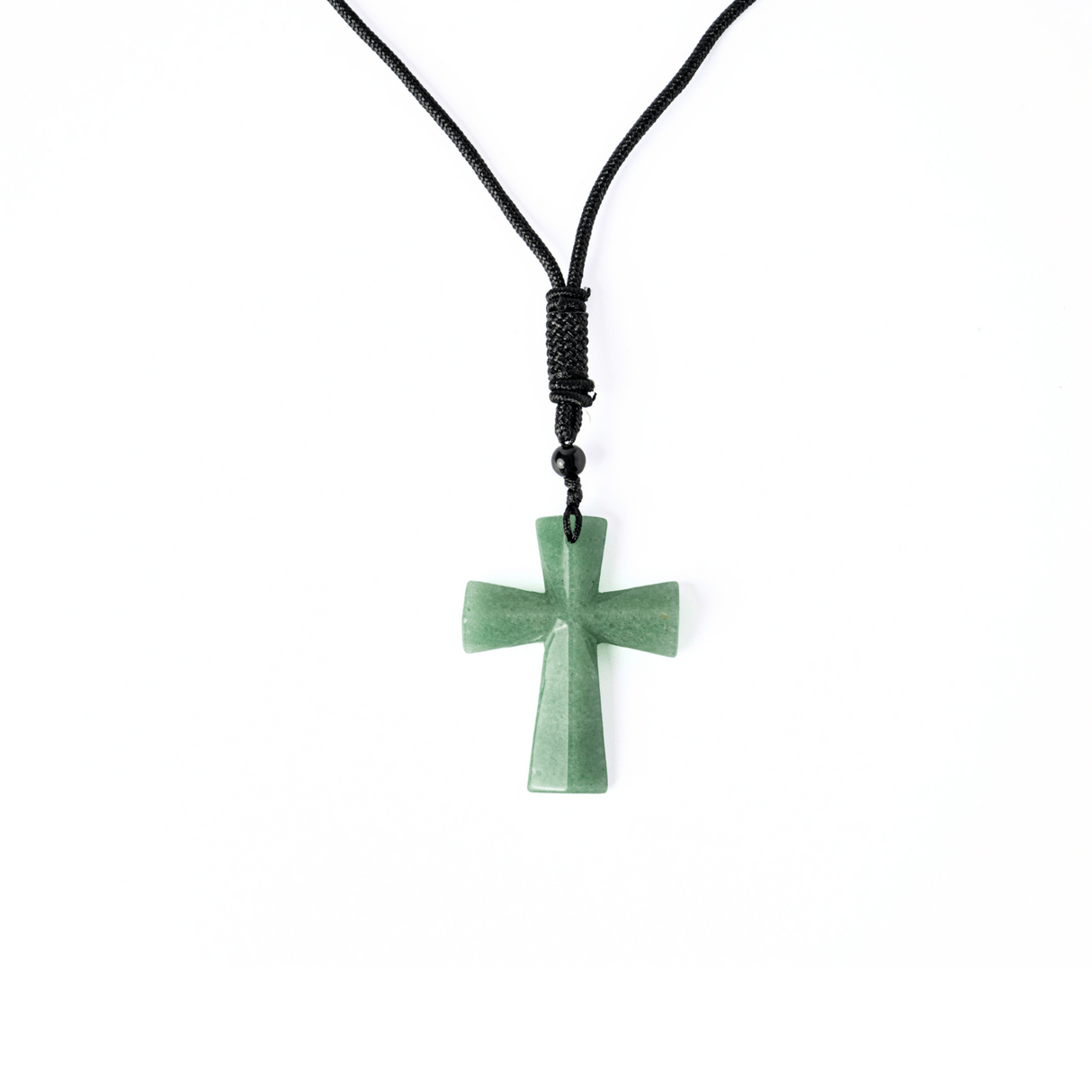 Noroc si Vindecare - Colier Cruce din Aventurin Verde Natural