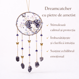 Dreamcatcher cu Ametist pentru liniste si echilibru interior