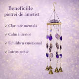 Ornament decorativ cu Ametist – un echilibru vizual care invita la liniste si reflectie