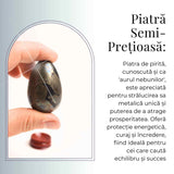 Ou Pirita 50mm cu Suport – Atrage Prosperitatea si Protectia Energetica
