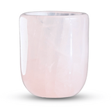 Pahar din Cuart Roz Natural, Sculptat Manual, 75 mm - Armonizare si Relaxare